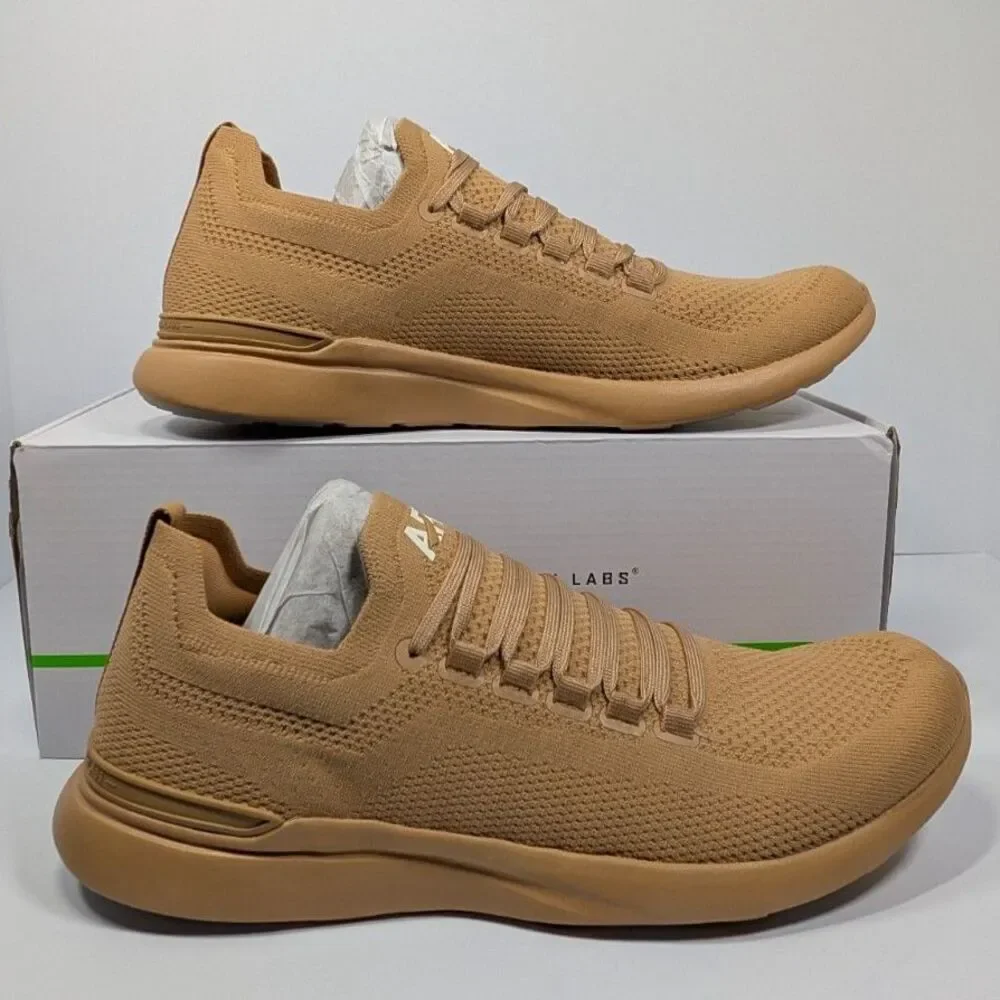 Athletic Propulsion Labs Mens Size 10.5 Tan Atheltic Running Shoes NIB New APL